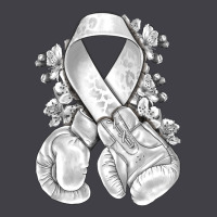 Lung Cancer White Ribbon With Boxing Gloves Heavyweight Hoodie | Teevron