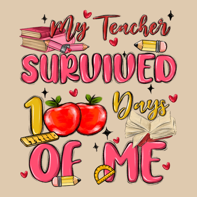 My Teacher Survived 100 Days Of Me Heavyweight Sweatshirt by MaliasSmallBusiness | Teevron