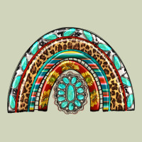 Western Rainbow With Leopard And Gemstone Heavyweight Hoodie | Teevron