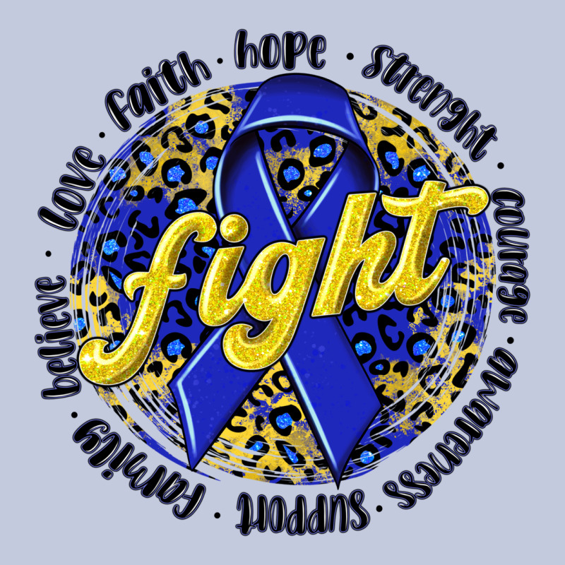 Fight Colorectal Cancer Long Sleeve Tee by NancyCooperArtShop | Teevron