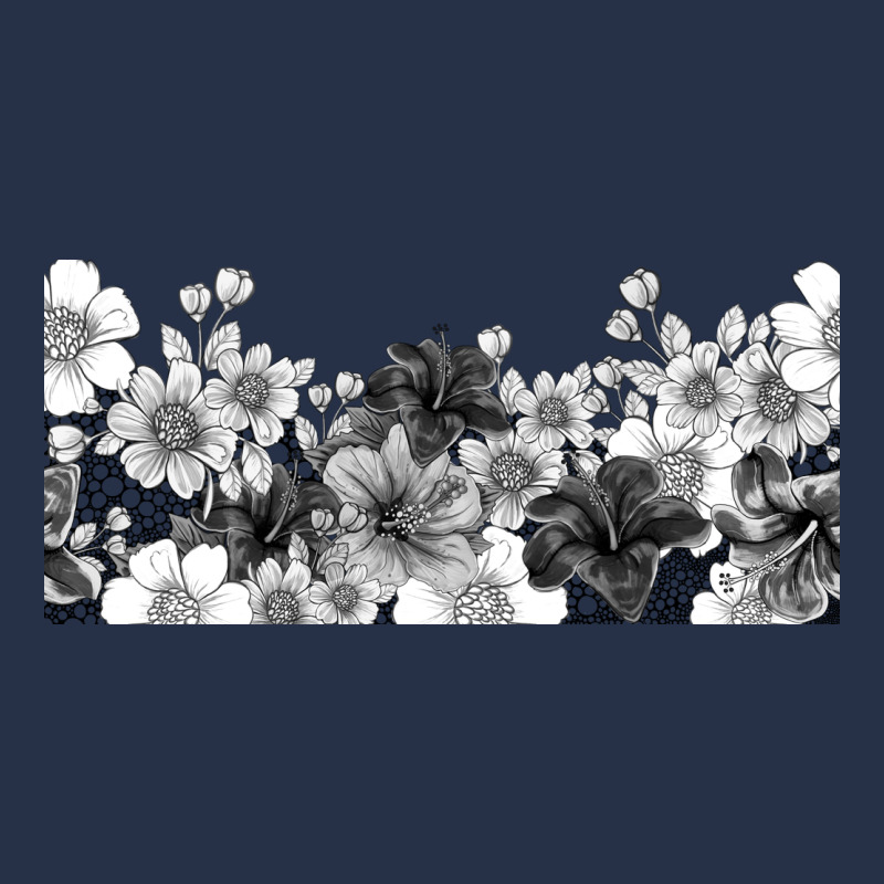 Black And White Floral Premium Hoodie by TumblerDesignByShophia | Teevron