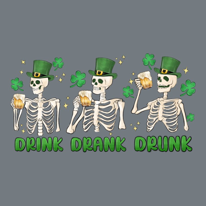 Drink Drank Drunk St. Patricks Day Skeletons Heavyweight Sweatshirt by MaliasSmallBusiness | Teevron