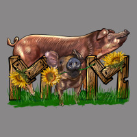 Western Mom With Duroc Pig And Baby Pig Vintage Tee | Teevron