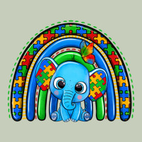 Autism Elephant Rainbow Ladies Tee | Teevron