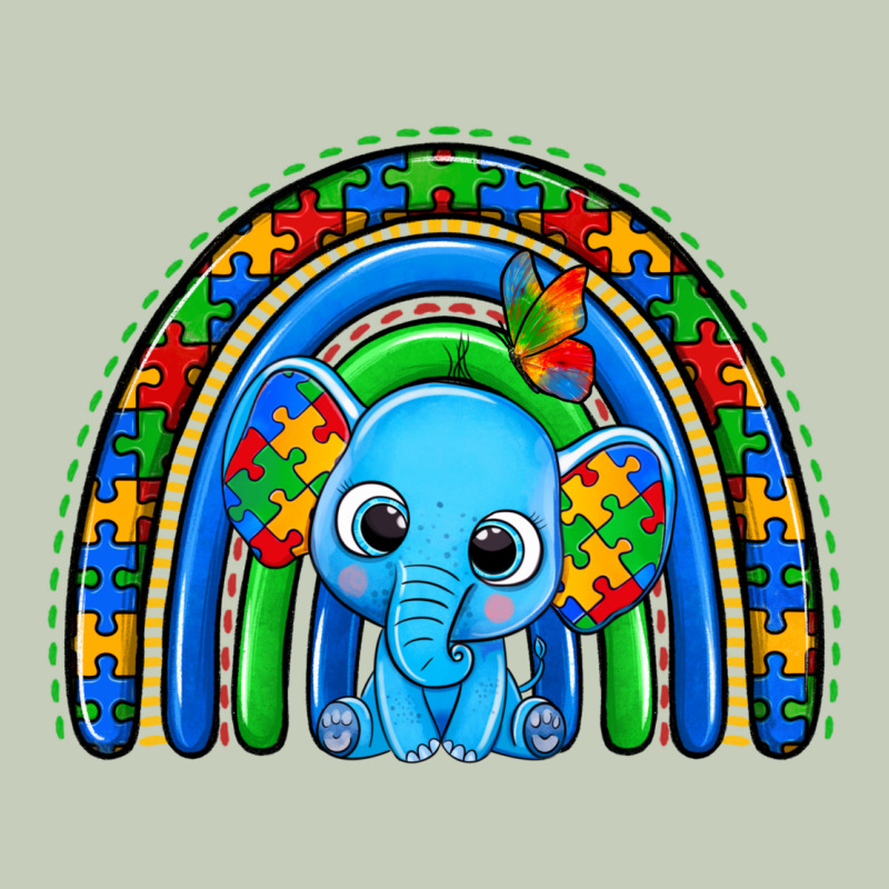 Autism Elephant Rainbow Ladies Tee by Zillion Design Studio | Teevron