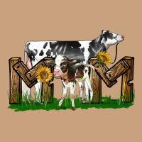 Western Holstein Cow And Baby Cow Mom Vintage Tee | Teevron