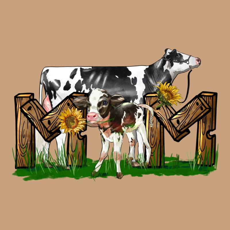 Western Holstein Cow And Baby Cow Mom Vintage Tee by LillyAllenDesigns | Teevron