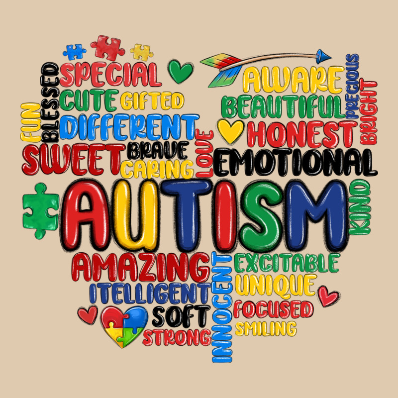 Autism Heart Heavyweight Sweatshirt by MaliasSmallBusiness | Teevron