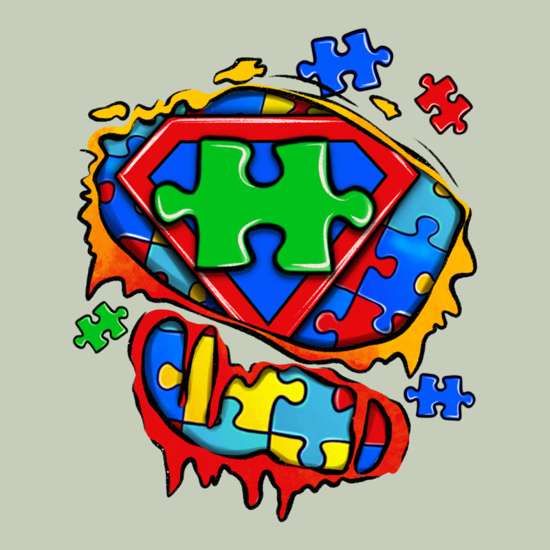 Autism Superhero Ripped Tshirt Ladies Tee by Zillion Design Studio | Teevron