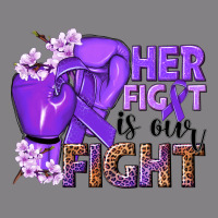 Her Fight Is Our Fight Purple Ribbon Heavyweight Hoodie | Teevron