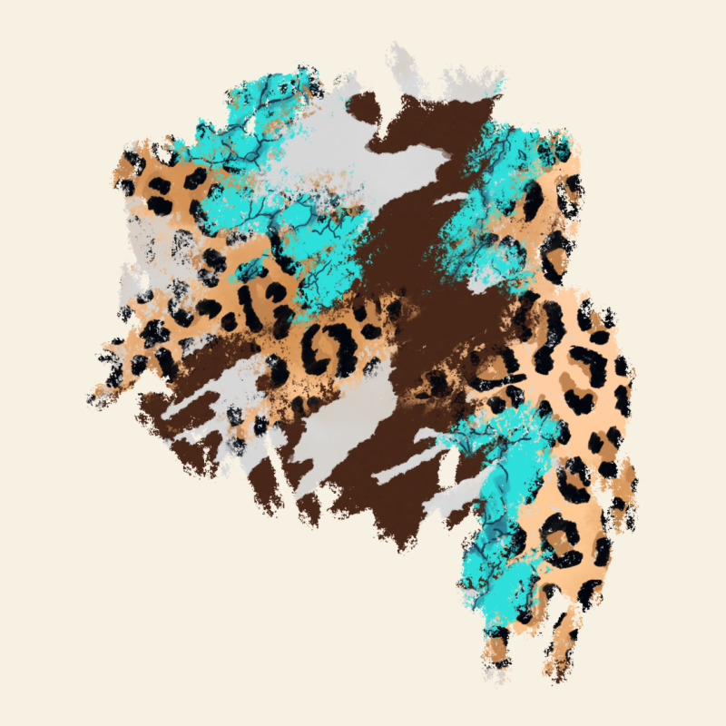 Cowhide Leopard Turquoise Patch Vintage Tee by AdoDesignShop | Teevron