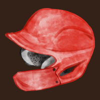 Red Baseball Batting Helmet Fa Element Heavy Core Tee | Teevron