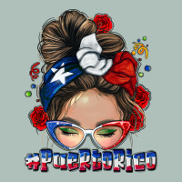 Puerto Rico Messy Bun Heavyweight Hoodie | Teevron