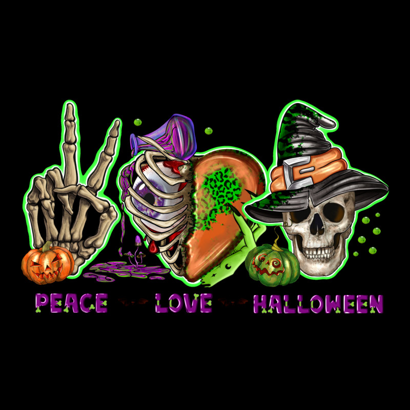 Peace Love Halloween Premium Sweatshirt by NancyCooperArtShop | Teevron