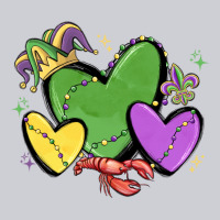 Mardi Gras Hearts Heavyweight Sweatshirt | Teevron