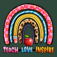 Teach Love Inspire Rainbow Zipper Hoodie | Teevron