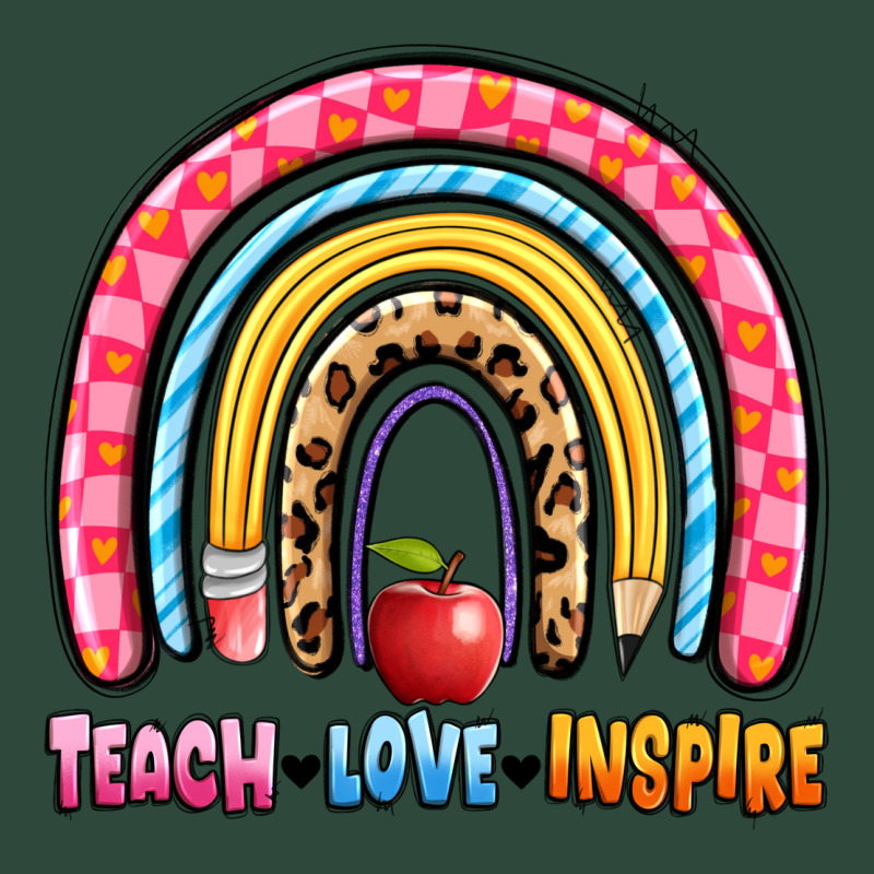 Teach Love Inspire Rainbow Zipper Hoodie by Artiststas | Teevron