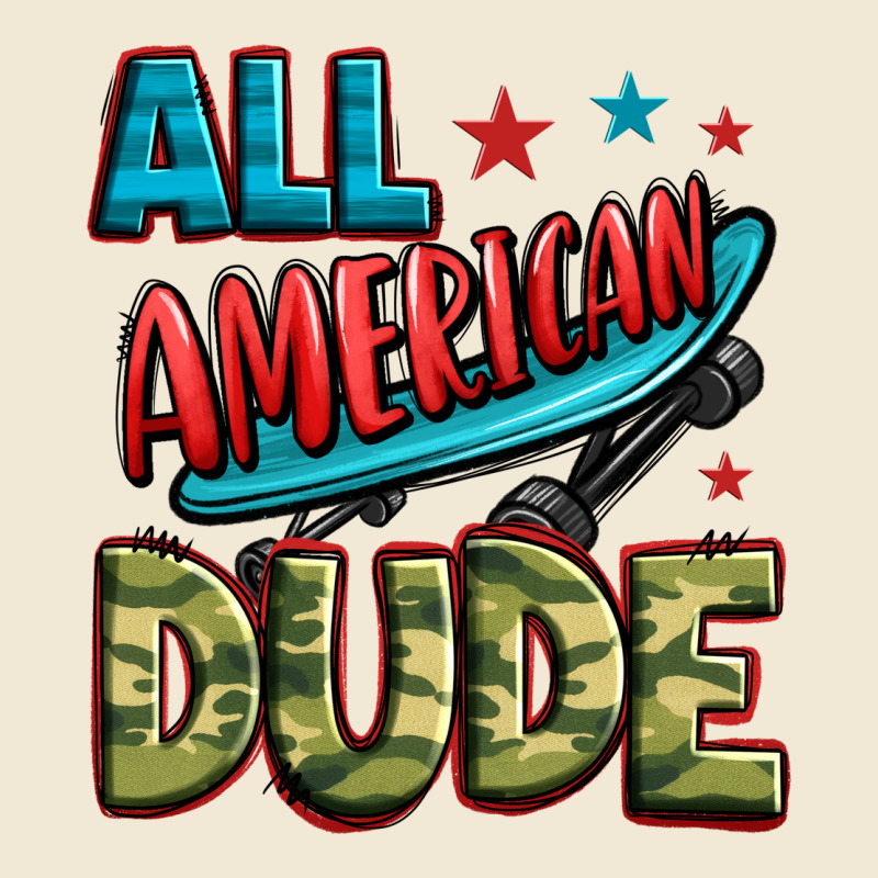 All American Dude Ladies Tee by Zillion Design Studio | Teevron