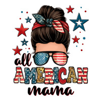 all american mama messy bun | Teevron