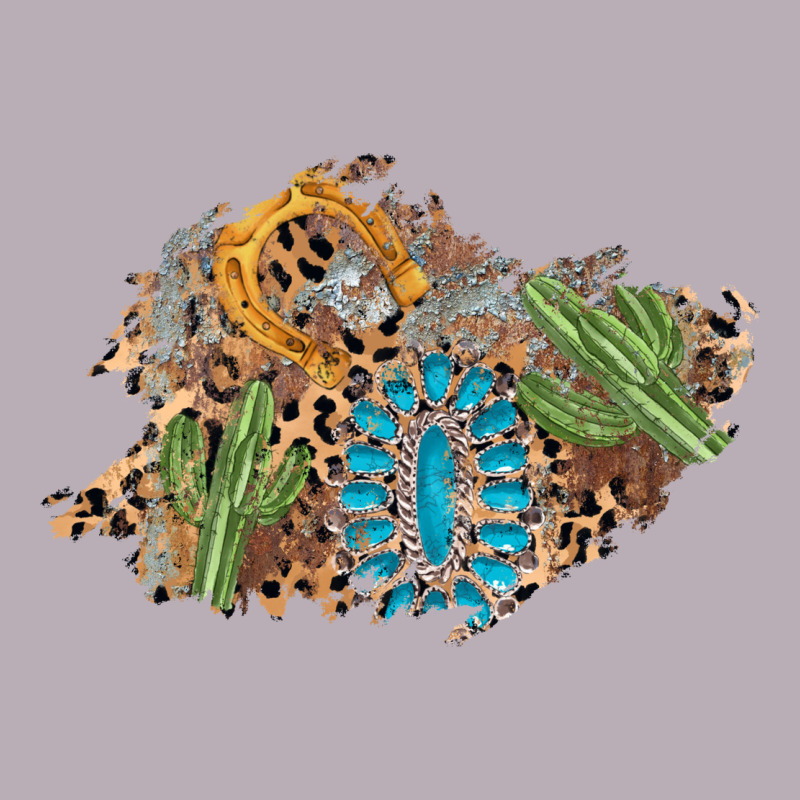 Horseshoe Leopard Gemstone Cactus Patch Vintage Tee by AdoDesignShop | Teevron