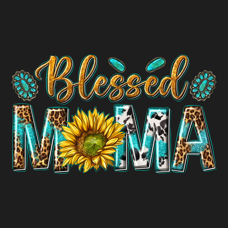 Western Blessed Mama With Leopard And Sunflower Heavyweight Hoodie by texasbilliewilder | Teevron