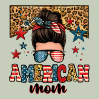 American Mom Junkie Messy Bun Ladies Tee | Teevron