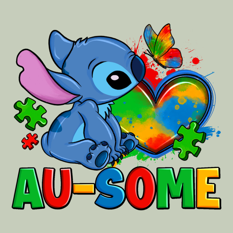 Ausome Stitch Autism Ladies Tee by Zillion Design Studio | Teevron