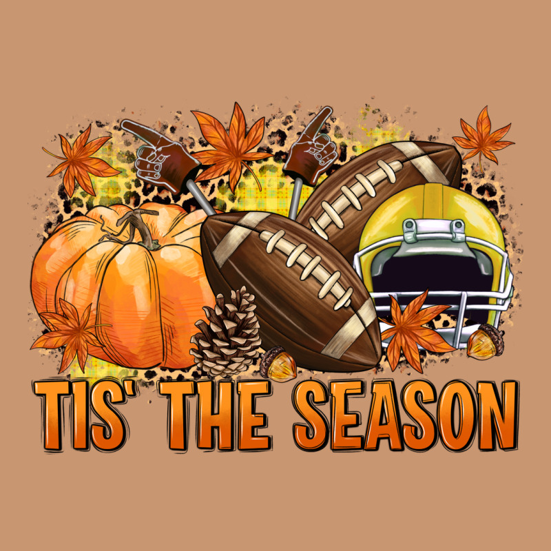 Tis' The Season Football Yellow Helmet Heavyweight Hoodie by NancyCooperArtShop | Teevron