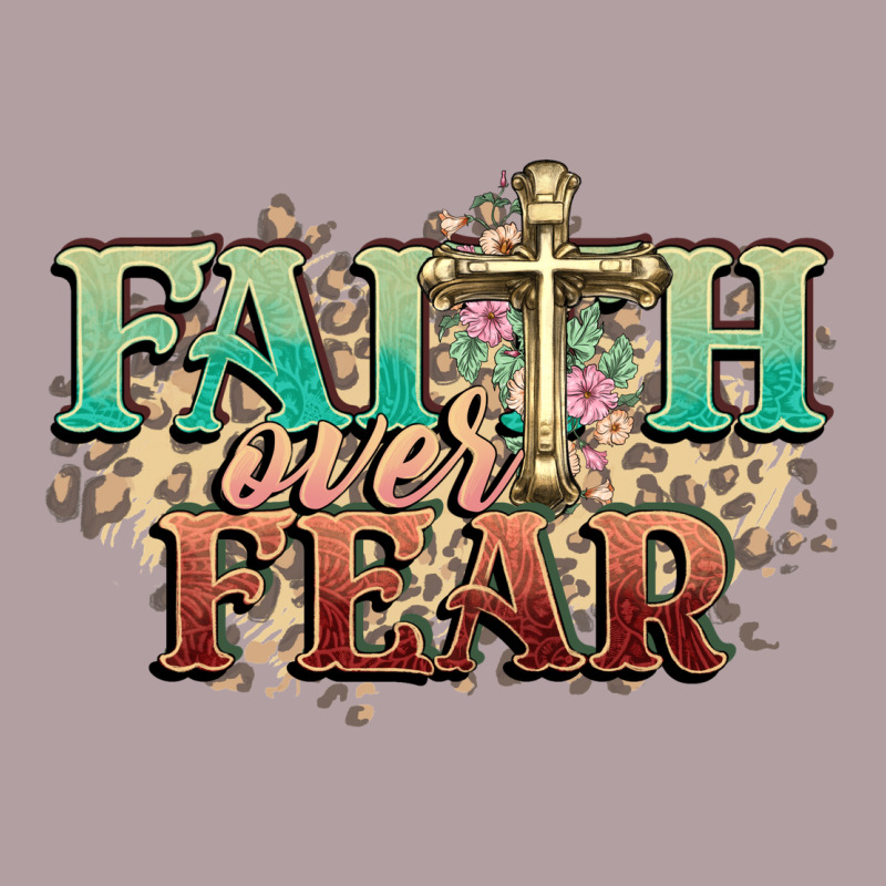 Faith Over Fear Cross Vintage Hoodie by NancyCooperArtShop | Teevron