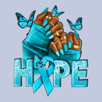 Hope Teal Ribbon Ovarian Cancer Nails Long Sleeve Tee | Teevron