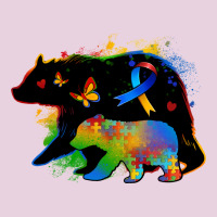 Autism Mama Bear Ladies Tee | Teevron