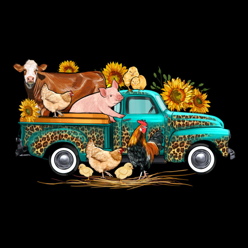 Western Farm Truck Farm Animals Premium Tee by FaDigitalArtStudio | Teevron