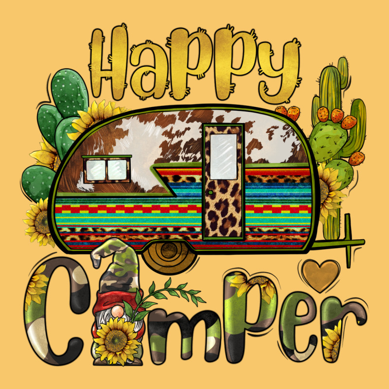 Happy Camper Caravan And Gnome Vintage Hoodie by BarkalooDesign | Teevron