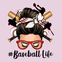 Baseball Life Messy Bun Ladies Tee | Teevron