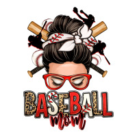 Baseball Mom Messy Bun Ladies Tee | Teevron