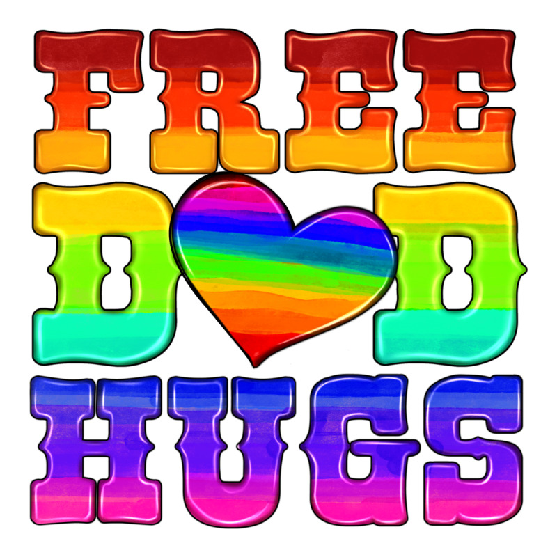 Lgbtq Free Dad Hugs Premium Tee by HRA Design Shop | Teevron