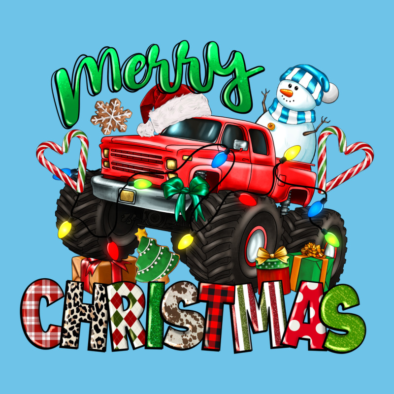 Merry Christmas Monster Truck Premium Sweatshirt by texasbilliewilder | Teevron
