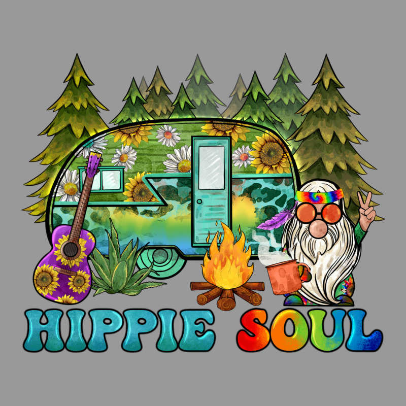 Hippie Soul Camping Vintage Hoodie by BarkalooDesign | Teevron