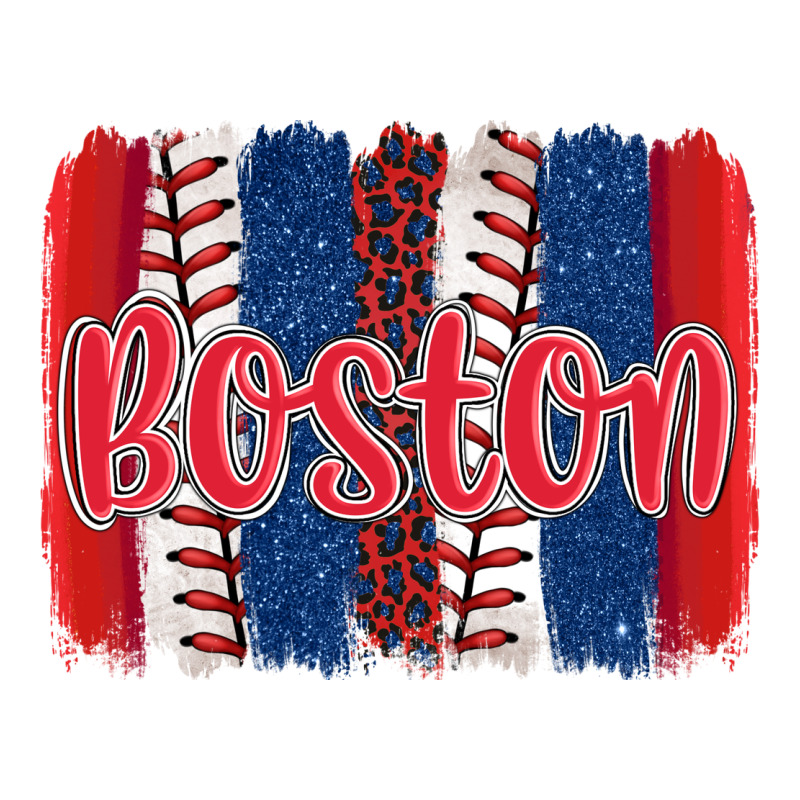 Boston Baseball Team Spirit Brushstrokes Zipper Hoodie by Artiststas | Teevron