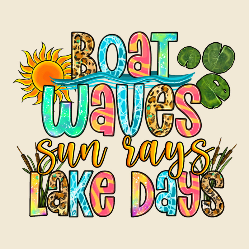 Boat Waves Sun Rays Lake Days Ladies Tee by Zillion Design Studio | Teevron
