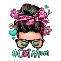 cat mom messy bun | Teevron