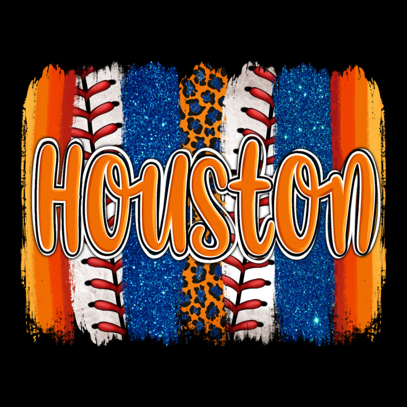 Houston Baseball Team Spirit Brushstrokes Zipper Hoodie by Artiststas | Teevron
