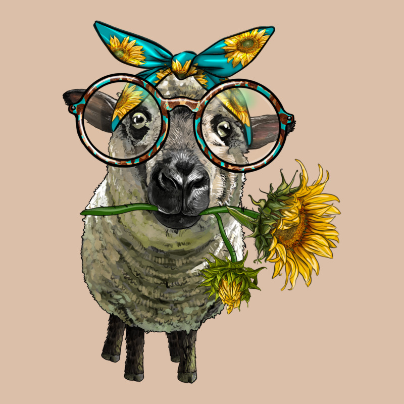 Cute Hempshire Sheep With Eyeglasses Urban Heavy Tee by LillyAllenDesigns | Teevron