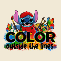 Color Outside The Lines Autism Stitch Ladies Tee | Teevron