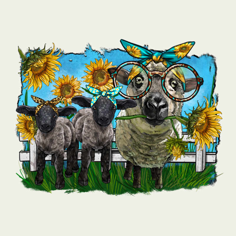 Cute Hempshire Sheep Family Urban Heavy Tee by LillyAllenDesigns | Teevron