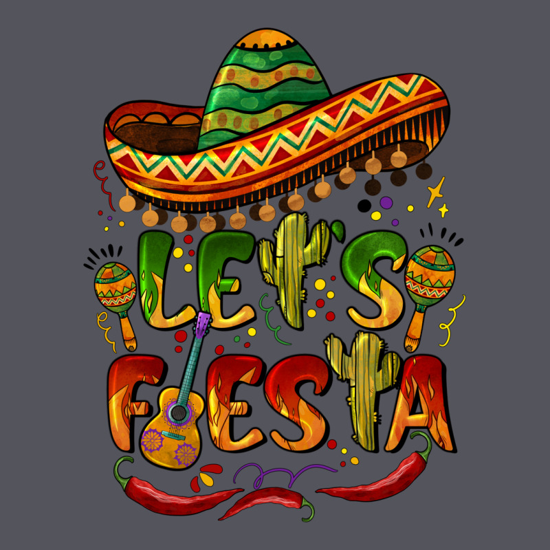 Let's Fiesta Mexican Hat Vintage Hoodie by BarkalooDesign | Teevron