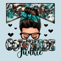 Cowhide Junkie Messy Bun Ladies Tee | Teevron