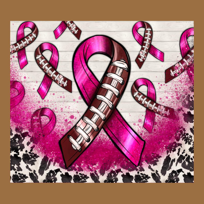 Breast Cancer American Football Ribbon Vintage Tee by NancyCooperArtShop | Teevron
