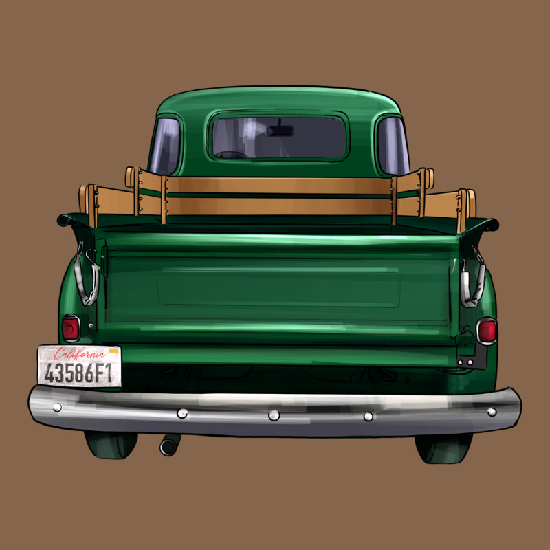 Western Green Truck Back View Premium Tee by FaDigitalArtStudio | Teevron