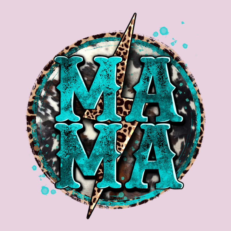 Cowhide Mama Lighting Bolt Ladies Tee by Zillion Design Studio | Teevron